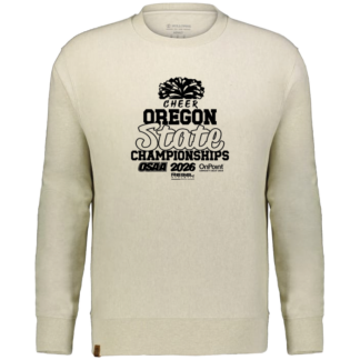 Crewneck - OSAA 2026 State Cheerleading - Vintage Birch Heather