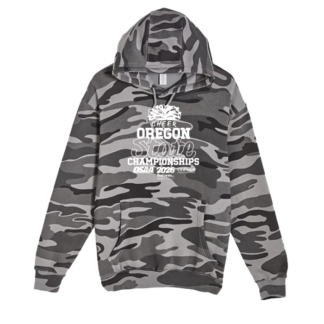 Camo Hoodie - OSAA 2026 State Cheerleading - Slate Camo