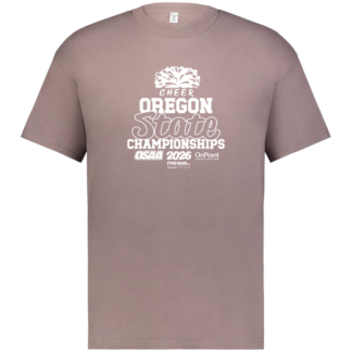 Oversize Short Sleeve - OSAA 2026 State Cheerleading - Shitake