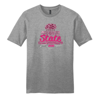 Short Sleeve Tee - OSAA 2026 State Cheerleading - Grey Frost