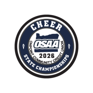 Patch - OSAA 2026 State Cheerleading - Blue/White