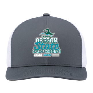 Trucker Hat - OSAA 2026 State Swimming - Heather Grey/Black